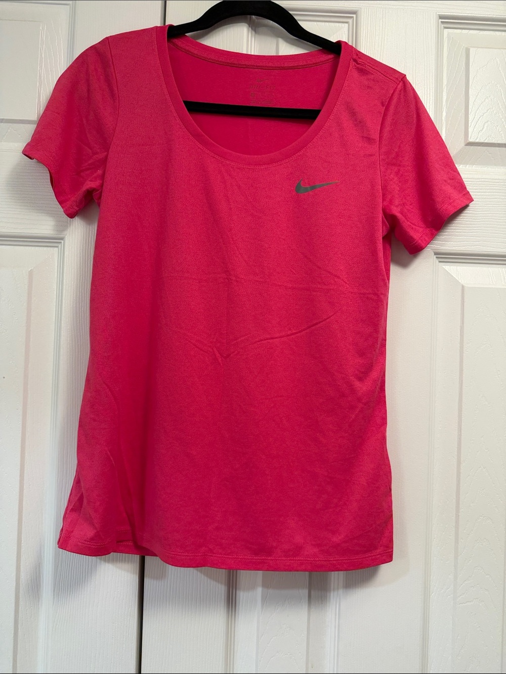 Nike Bright Pink Scoop Neck Short Sleeve Tee